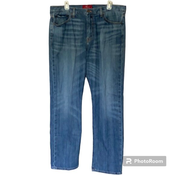 Lucky Brand Jeans Tag 38 Men's Classic Straight Fit Light Wash Measure 38x33.5 - Picture 1 of 9